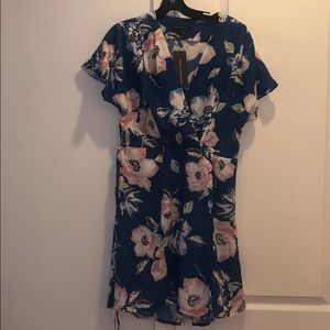 French Connection NWT faux wrap mini dress